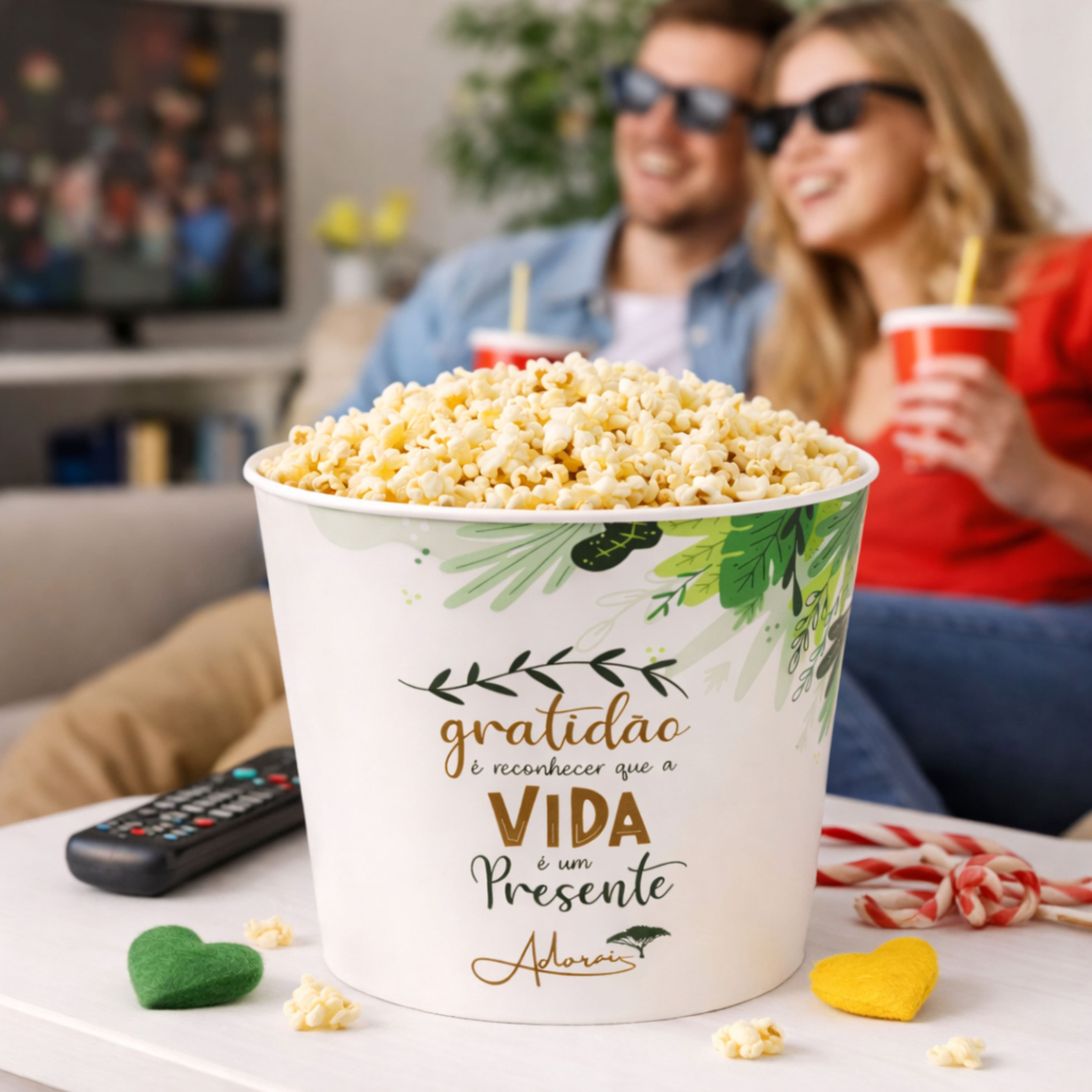 BALDE DE PIPOCA 3 LITROS IN MOLD LABEL