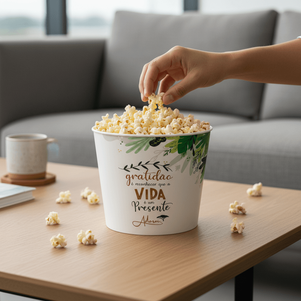 BALDE DE PIPOCA 3 LITROS IN MOLD LABEL